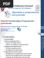 Programación Estructurada y Pseudocódigo