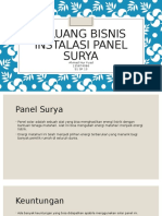 Peluang Bisnis Instalasi Panel Surya