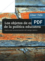 Tello Los Objetos de Estudio de La Politica Educativa PDF