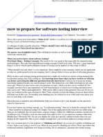 How To Prepare For Software Testing Interview