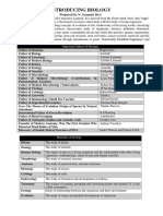 Introducing Biology: Prepared by N. Syamala Devi