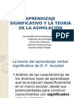 Aprendizaje Significativo y La Teoria de La Asimilación