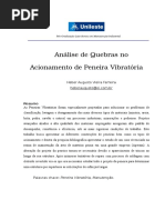 Análise de Quebras No Acionamento de Peneira Vibratória