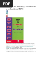 Qué Es El Test de Stroop y Su Utilidad en La Evaluación Del TDAH