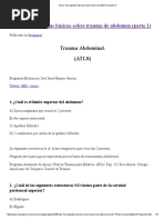 ATLS - 10 Preguntas Básicas Sobre Trauma de Abdomen (Parte 1) PDF