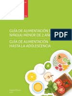 Guia Alimentacion Menores 2 Años - Adolescencia