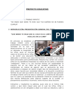 Proyecto Educativo Derecho Laboral