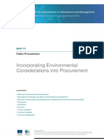 Environmental Considerations Public Procurement 2011