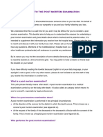 A Guide To The Post Mortem Examination Model Information Booklet