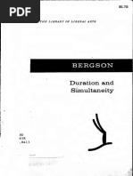 Duration and Simultaneity - Henri Bergson - Text