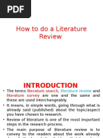 Lecture 3 (Unit1) - Review of Literature