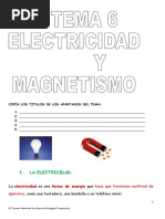 Tema 6 Electricidad y Magnetismo