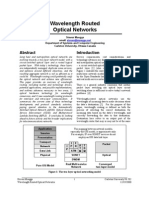 Wavelength Routed Optical Networks