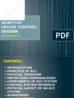 Adaptive Cruise Control System: Nikhil R