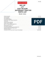 Sec. M7 LT-7 K227 OR K395 Lightweight Tractor Parts List: Model Index