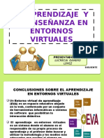 El Aprendizaje y La Enseñanza en Entornos Virtuales