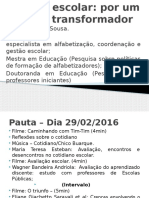 Sugestão para Reunião Pedagógica