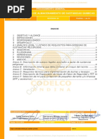 SGI-P-GE-122 Rev.0 Procedimiento Estandar de Bodegas de Almacenamiento de Sustancias Quimicas