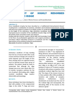 Management of Highly Resorbed Mandibular Ridge