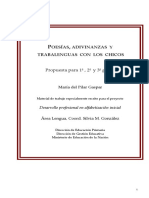 Secuencia, Poesías, Adivinanzas y Trabalenguas Con Los Chicos