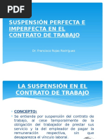 TEMA 3. Suspension Perfecta e Imperfecta en El Contrato