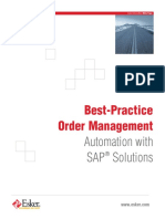 Best Practice Order Management Automation With SAP