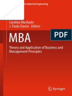 MBA: Theory and Application of Business and Management Principles