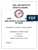 Bar Council of India v. Union of India