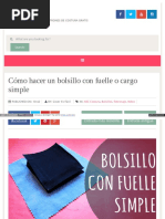 Como Hacer Un Bolsillo Fuelle