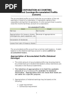 Corporation Accounting Retained Earnings