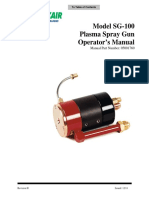 Model SG-100 Plasma Spray Gun Operators Manual Rev H