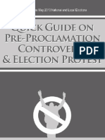 Quick Guide On Pre-Proclamation Controversy and Election Protest