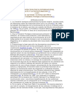 La Fe y La Inculturacion Comission Teologica 1987