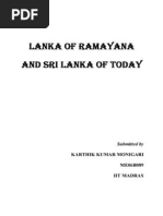 Lanka of Ramayana and Sri Lanka of Today