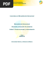 U3. Pruebas de Mercado y Comercializacion