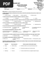 Biología. Examen, Primero de Secundaria, Bloque 3