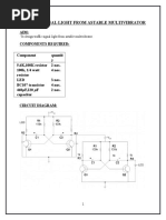 Traffic Signal Light From Astable Multivibrator