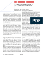 Control and Optimisation of A Multiple Effect Evaporator PDF