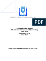 P2-Q and As-Advanced Management Accounting - June 2010 Dec 2010 and June 2011