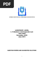 L7-Q and As-Business and Corporate Law - June 2010 Dec 2010 and June 2011