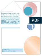 1ER Informe de Lectura Unidad II