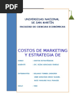 Costos de Marketing y Estrategia de Precios