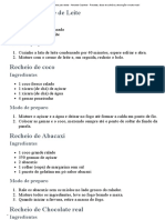 12 Receitas de Recheios para Bolos - Amando Cozinhar - Receitas, Dicas de Culinária, Decoração e Muito Mais!