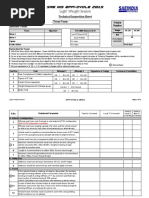 SAE NIS Efficycle-2015 Technical Inspection Sheet