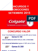 Promociones y Concursos FFVV Setiembre - 2015 Minorista