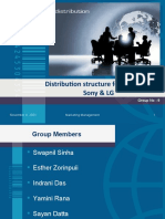 Distribution Structure of Sony, Samsung & LG