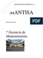 Curso Gerencia de Mantenimiento