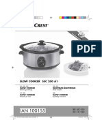 Slow Cooker Silvercrest - Istruzioni