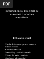 Influencia Social Psicologia de Las Normas e Influencia