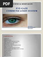 Eye Gaze Communication System